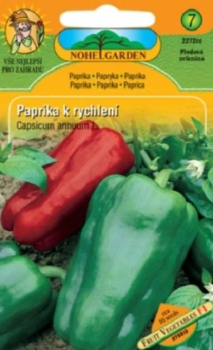 Paprika zeleninová k rychlení F1 - hybrid, zelená (semena)