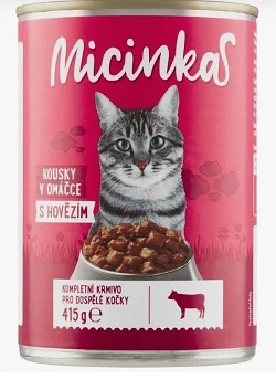 Micinka kousky v omáčce s hovězím 415 g