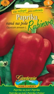 Paprika zeleninová raná Rubínova (semena)