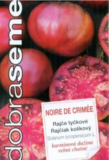 Rajče tyčkové, tmavě hnědé - Noire de crimée (semena)